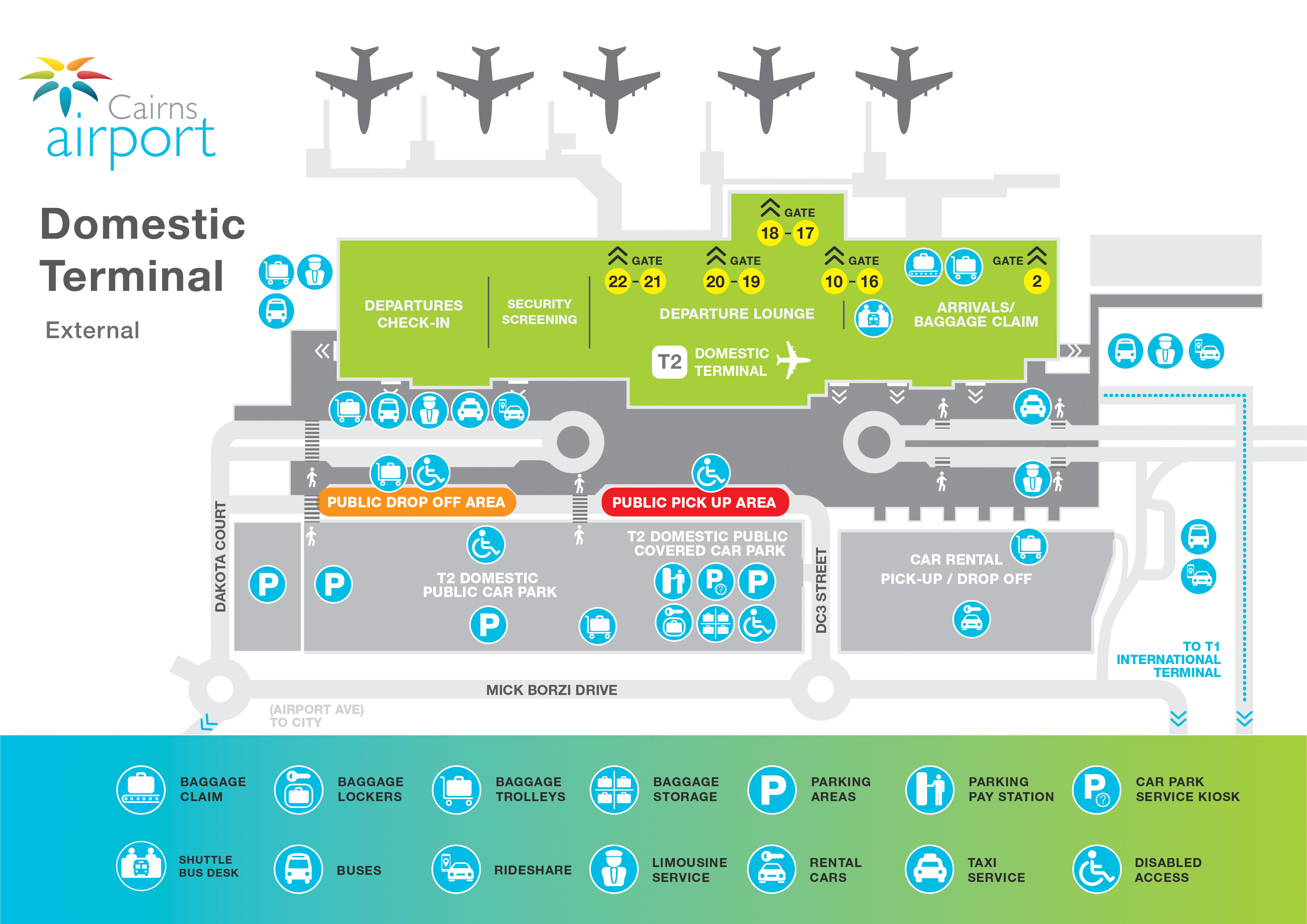 Maps Cairns Airport